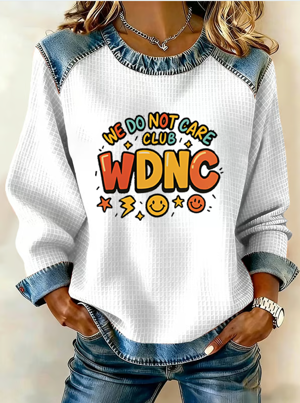 Women's Retro Funny Proud Member Of Club We Do Not Care Menopause Perimenopause Print Sweatshirt