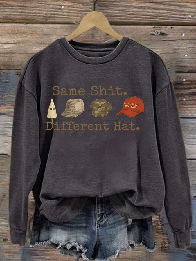 Women's Same shit Different costume Print Sweater