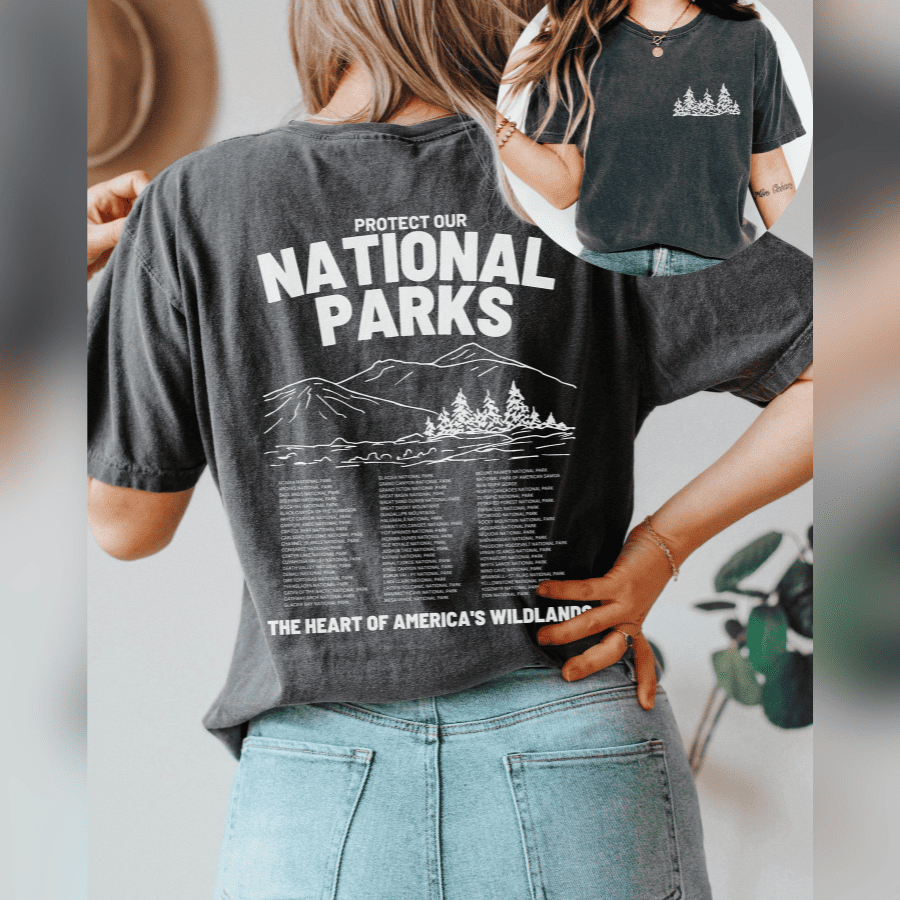 Protect National Parks Retro – 2 Sides T-shirt