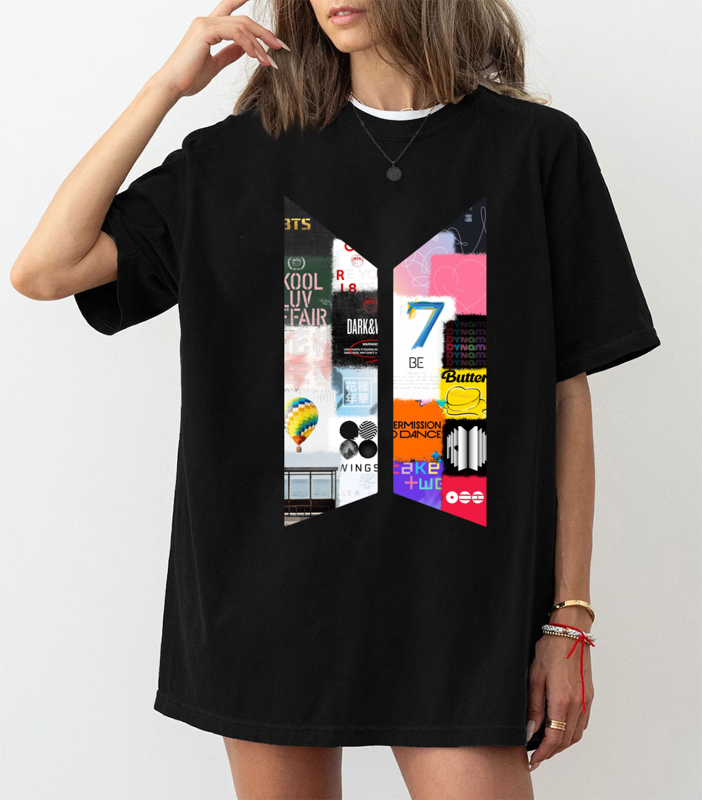 Women's BTS album logo T-shirt