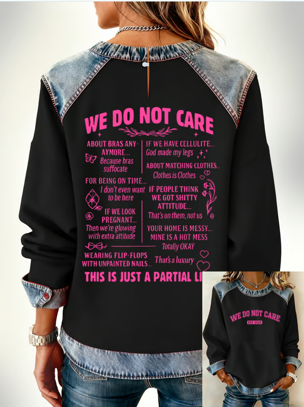 Retro Funny Proud Member Of Club We Do Not Care Menopause Perimenopause Print Sweatshirt