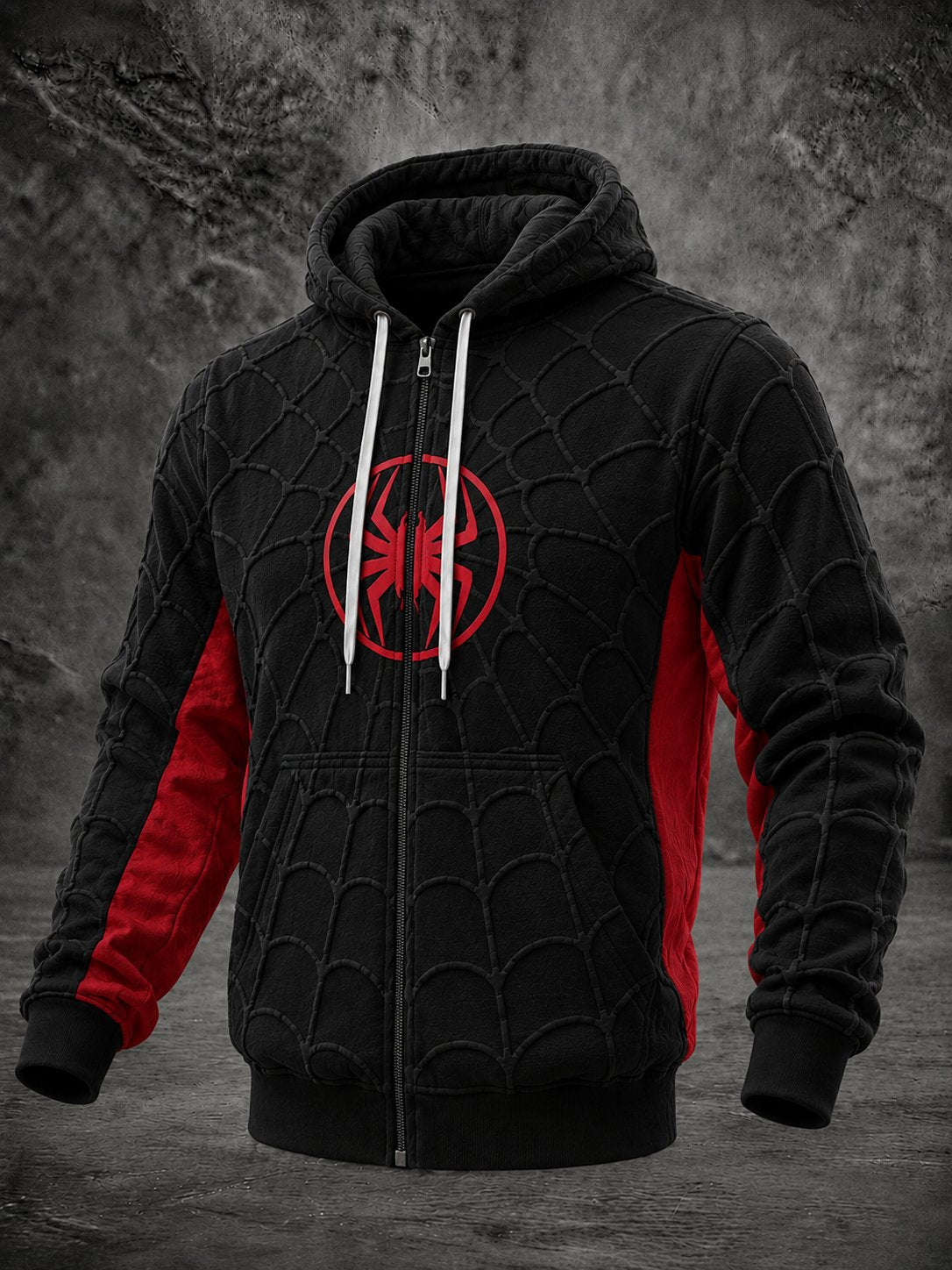 Men's Spider Graphic Print Hoodie