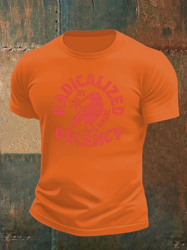 Men's Radicalized by Basic Decency Print T-Shirt