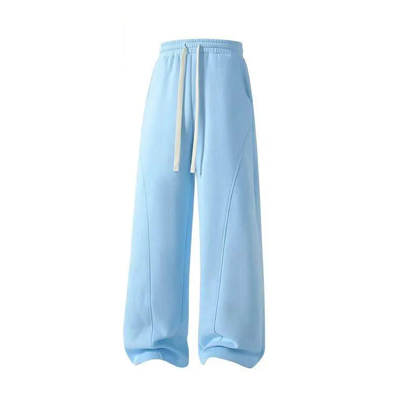 βοΈπ€ Unisex Fleece-Lined Casual Pants β Oversized Loose-Fit Drawstring Trousers π₯β¨π