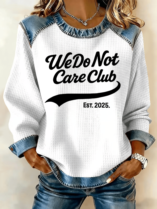 Women's Retro Funny Proud Member Of Club We Do Not Care Menopause Perimenopause Print sweatshirt