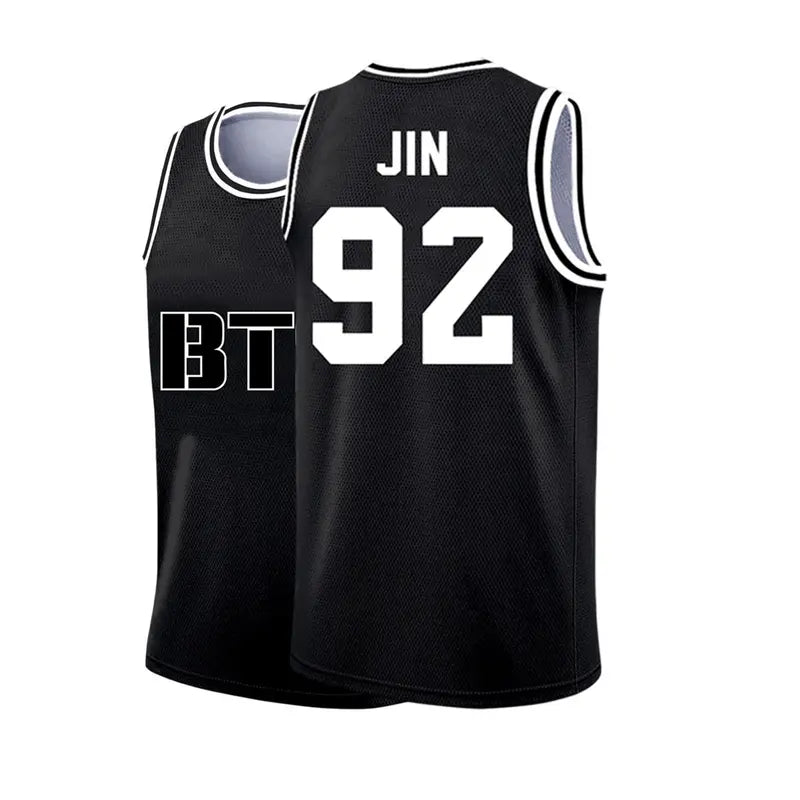 Unisex BTS 2026 K-Pop Jersey Black Tank Top