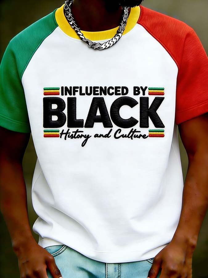 Men's Juneteenth Print Casual T-Shirt