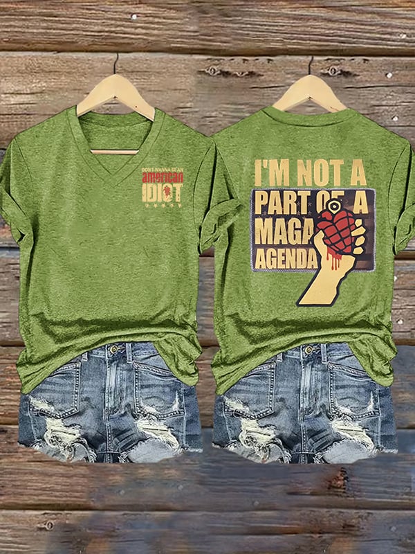 Women's american idiot Print T-Shirt