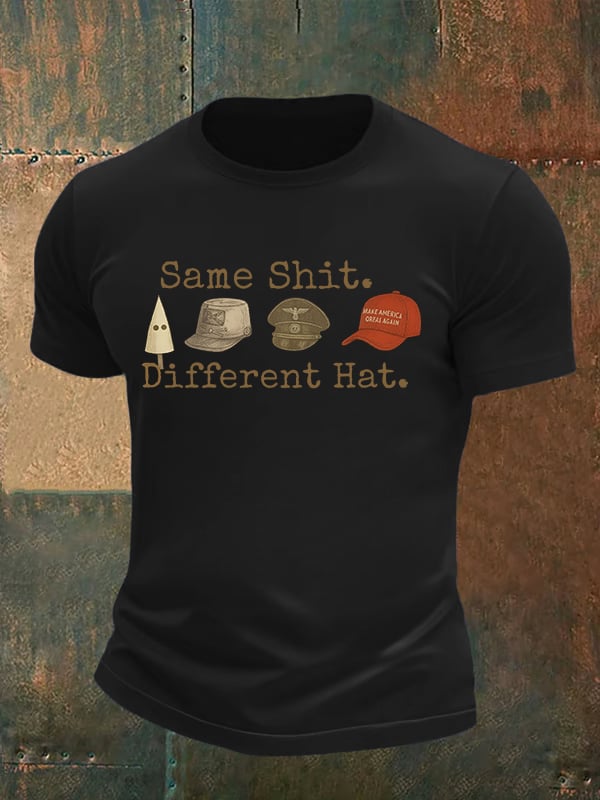 Men's Same shit Different costume Print T-Shirt