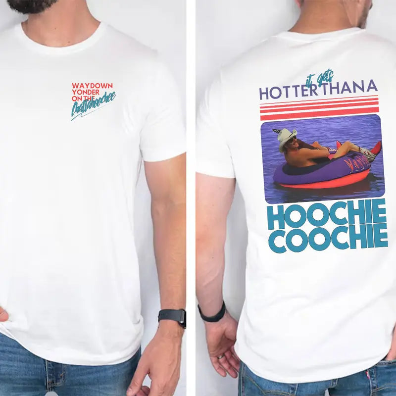 Men's Meme Summer Hotter Than A Hoochie Coochie T-Shirt