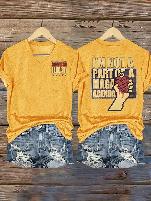 Women's american idiot Print T-Shirt