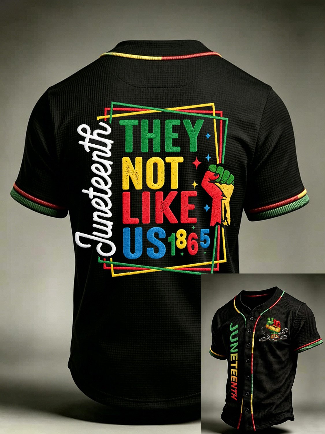 African-American Men's Printed Top