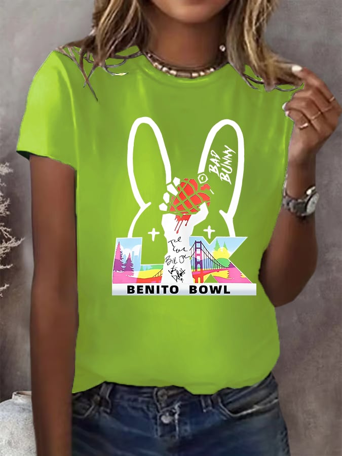 Women's Opening And Halftime Shows Print Casual T-shirt