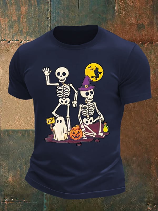 Men's Halloween Skeleton T-Shirt