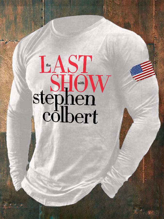 Men's Retro Last Show Print T-Shirt