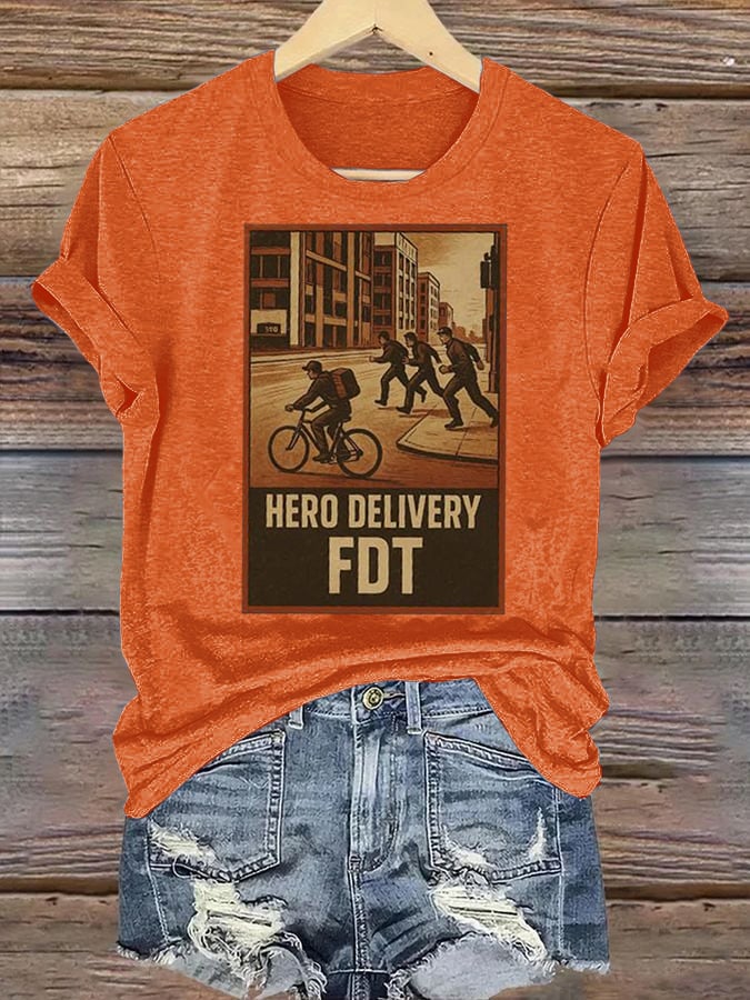 Women’s HERO DELIVERY FDT Printed T-Shirt