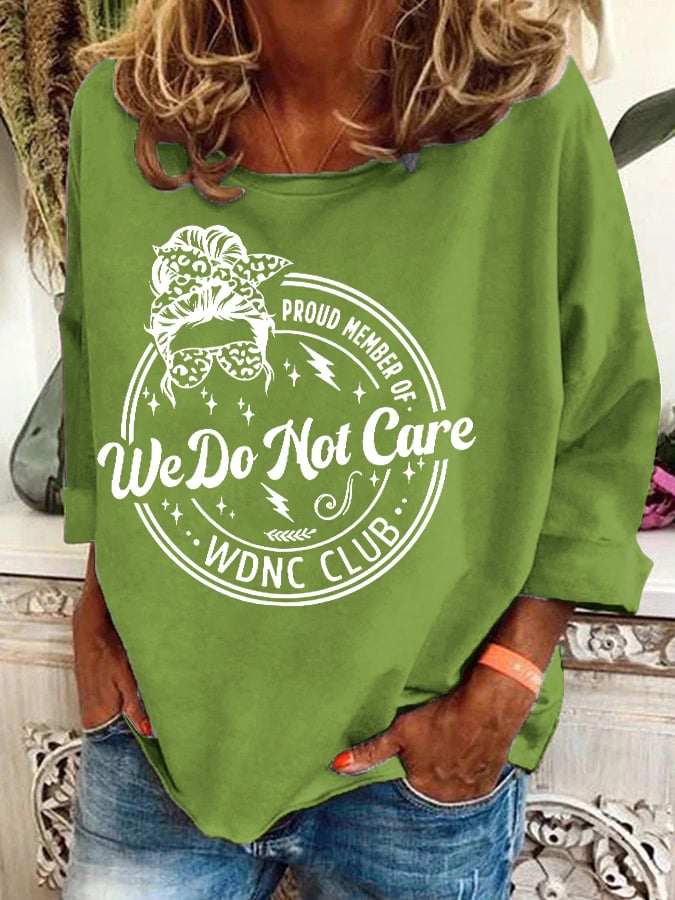Retro Proud Member Of WDNC Club Menopause Perimenopause Print Sweatshirt