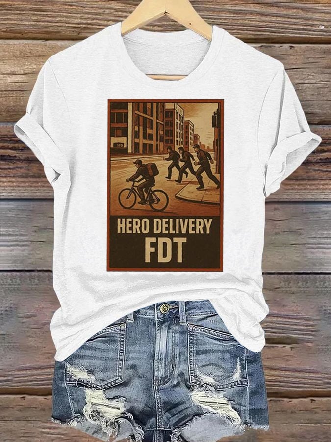 Women’s HERO DELIVERY FDT Printed T-Shirt
