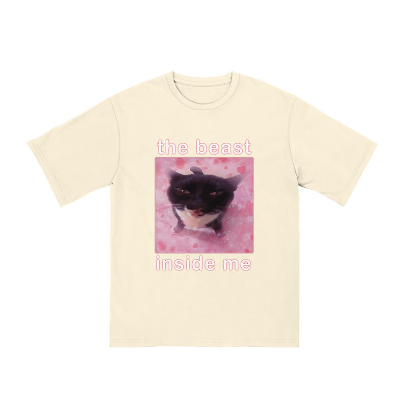 Unisex The Beast Inside Me Print T-shirt