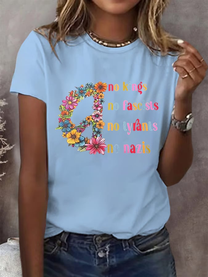 Women's Fashion Casual FDT Reject King Tiger Print T-shirt