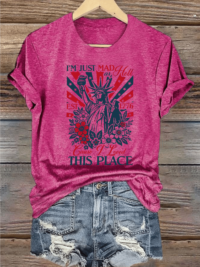 Women's THIS PLACE Round Neck Printed T-Shirt
