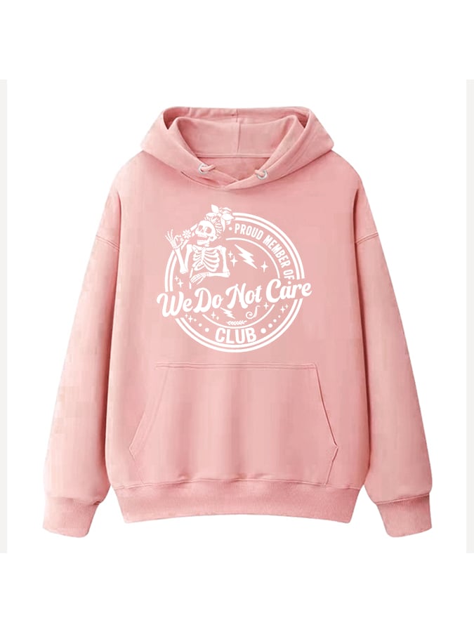 Women's Retro Funny Proud Member Of Club Menopause Perimenopause Print Casual Hoodie