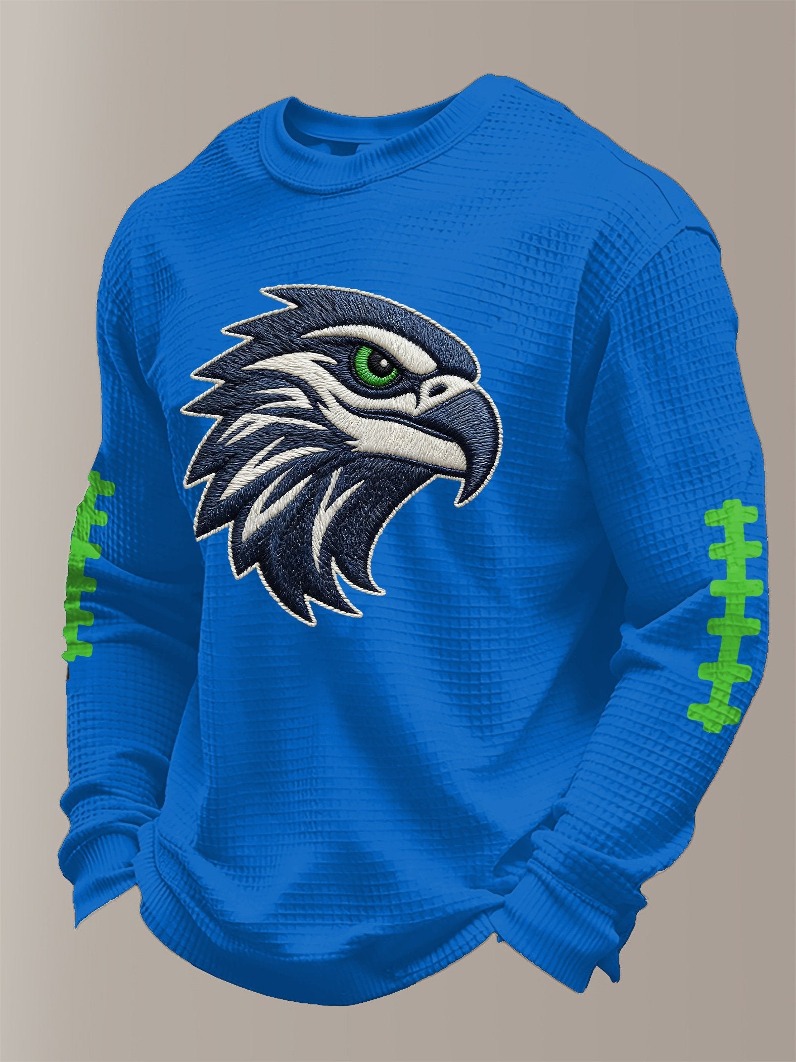 Men's Football Printed Waffle Top