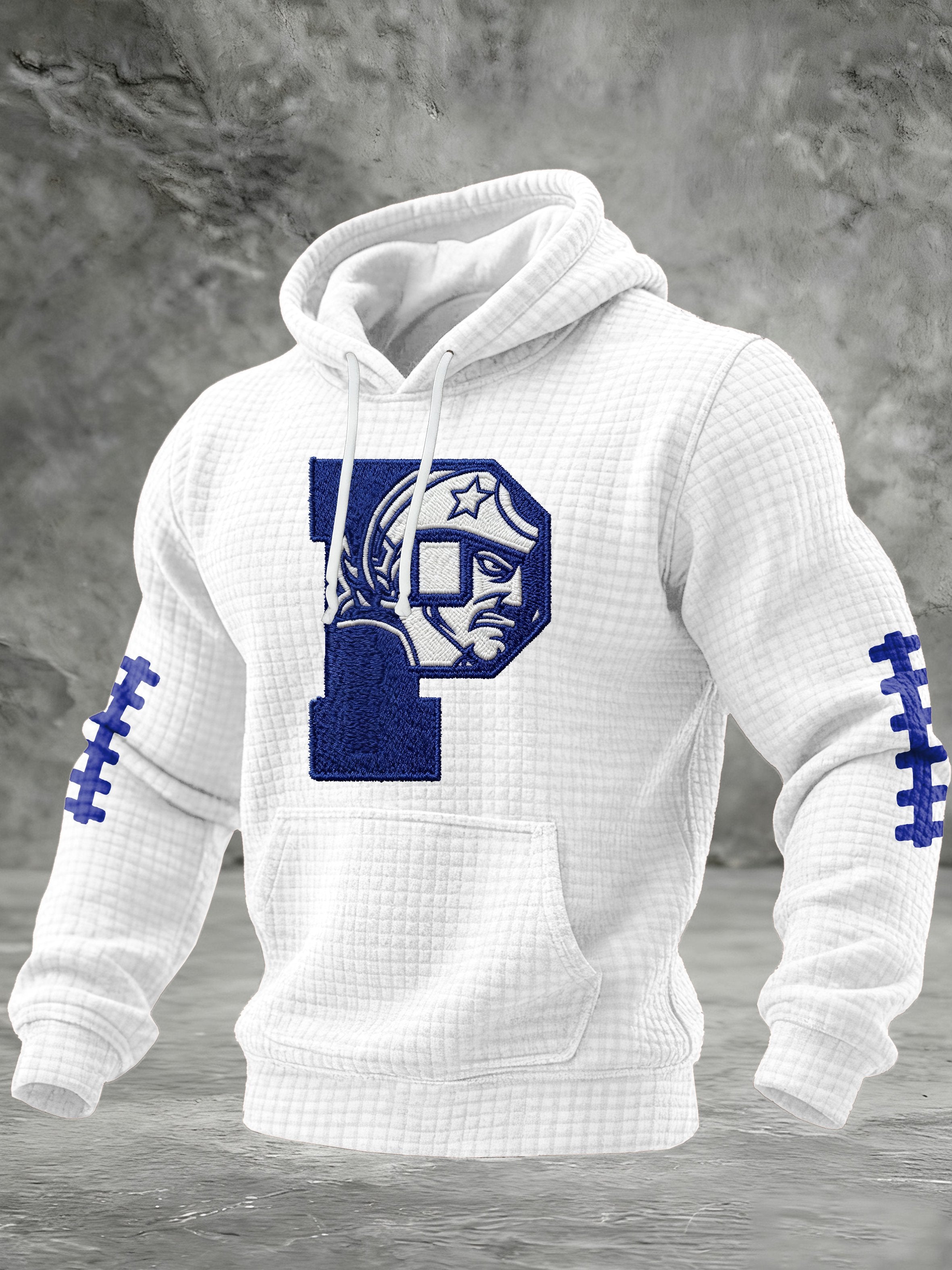 Men'S Football Printed Hooded Sweatshirt
