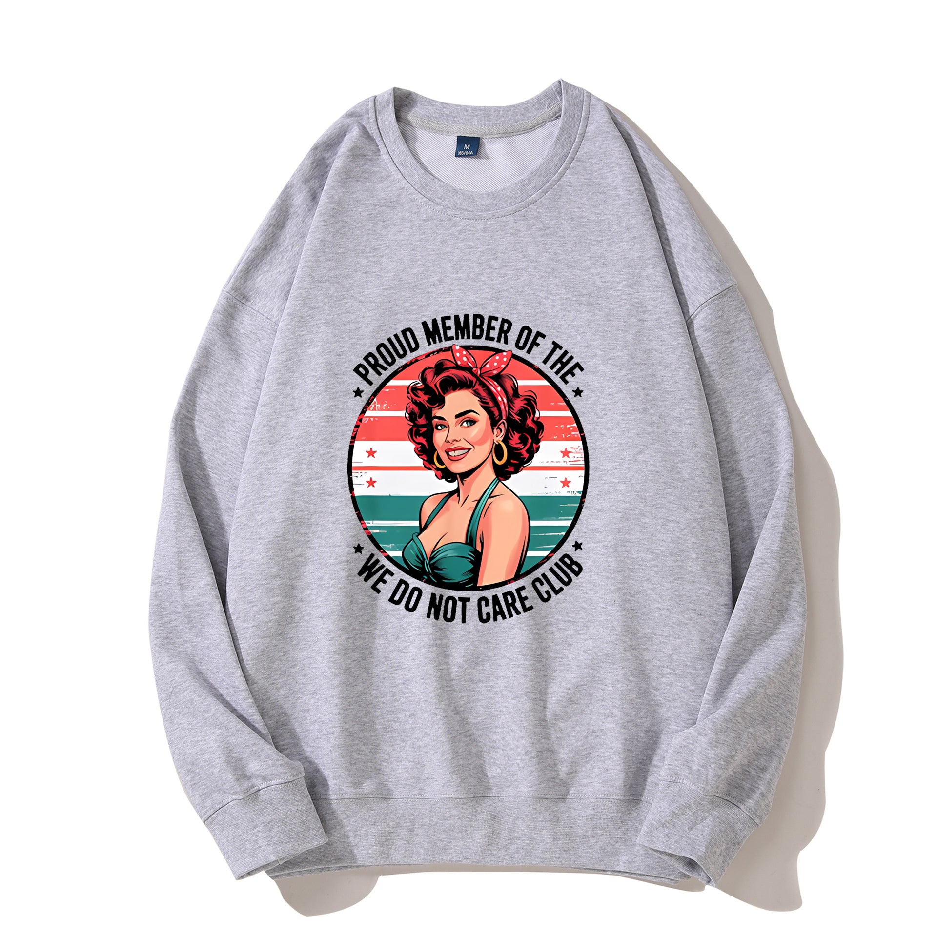 Women's Retro Fun We Don't Care About Menopause/Perimenopause Printed Sweatshirt