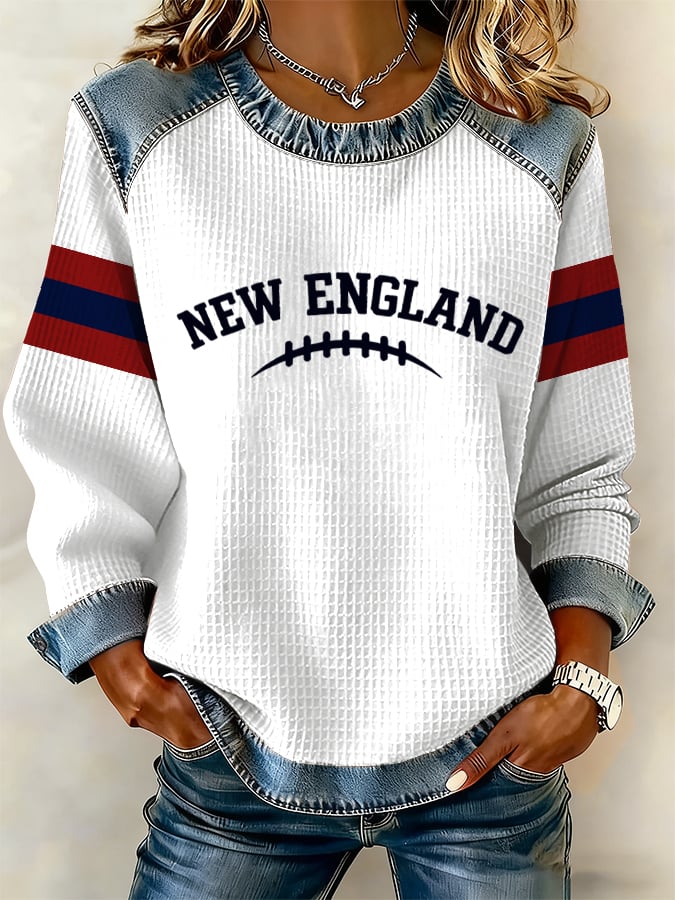 Women's Football Printed Sweatshirt