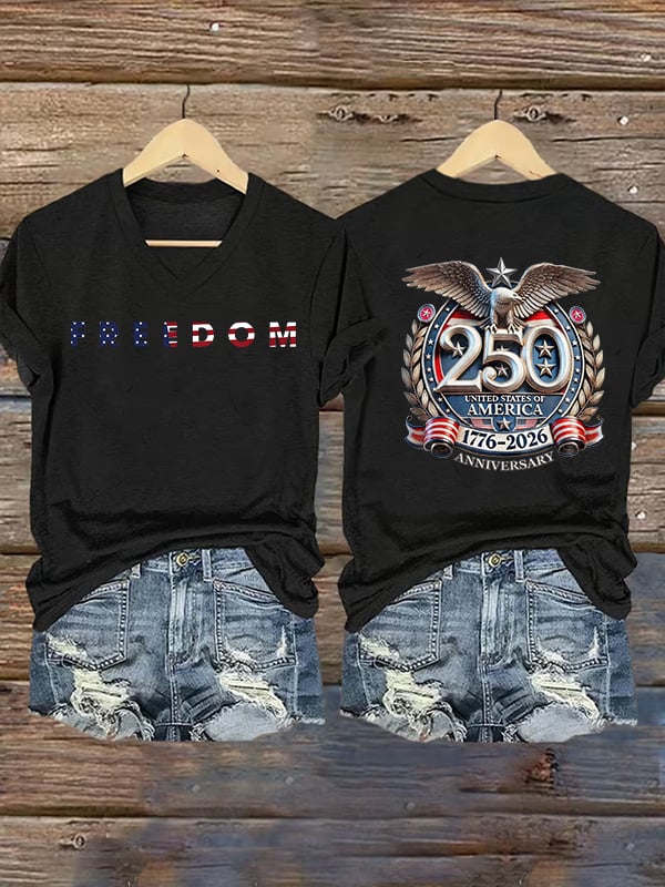 Women's FREEDOM Print T-Shirt