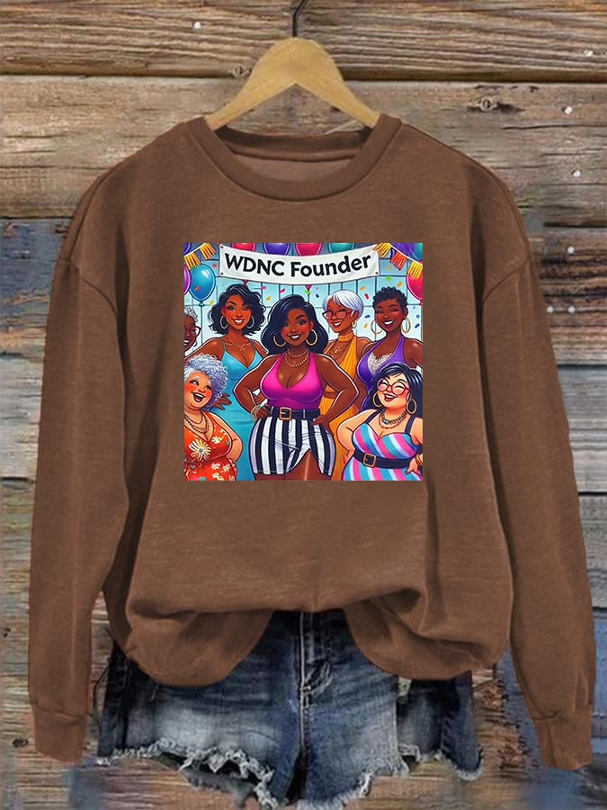 Women's Retro Funny Proud Member Of Club We Do Not Care Menopause Perimenopause Print Sweatshirt