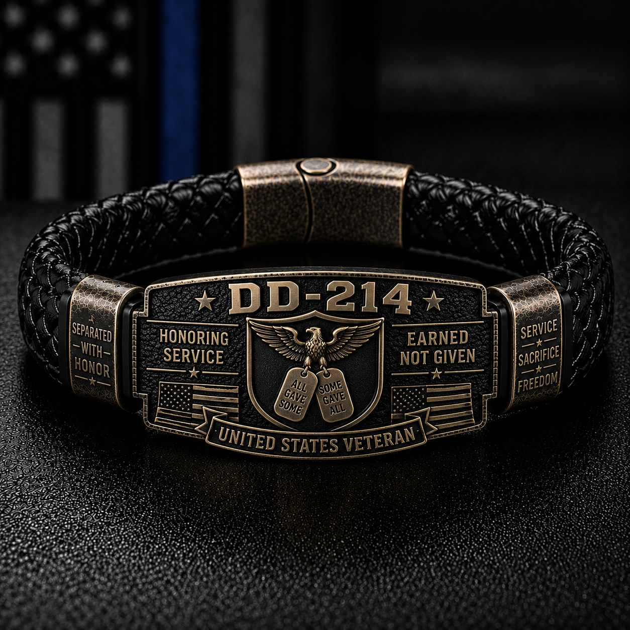 🔥DD-214 Veteran Honor Bracelet - Made By VETERAN 'Rober Smith'