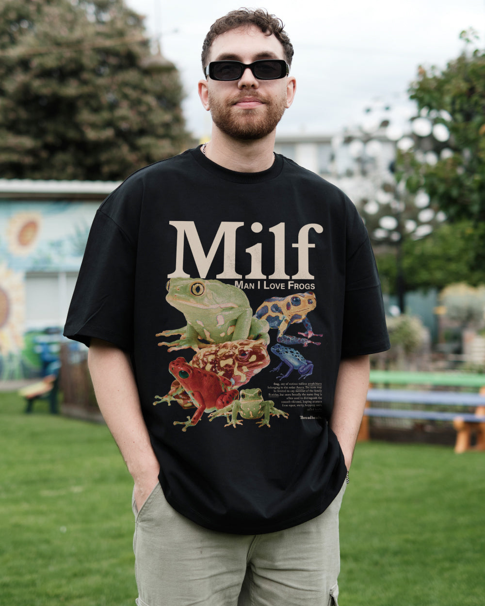 Unisex I Love Frogs Oversized Tee