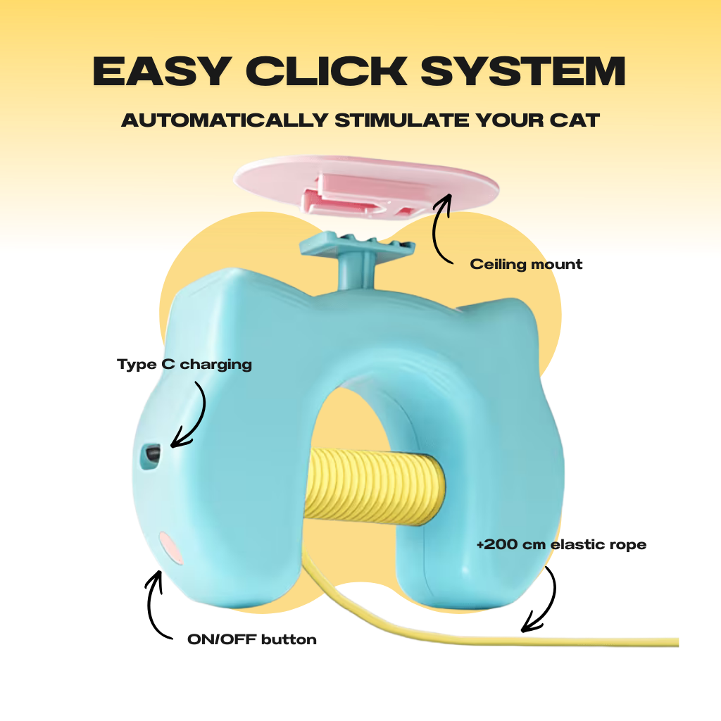 BUNGEE™ THE AUTOMATIC YO-YO TOY THAT DRIVES CATS WILD