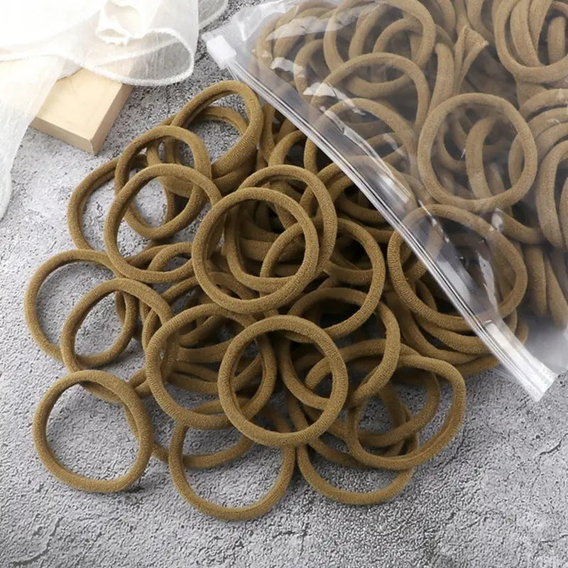 our-color hair ties pack of 25(neutral colors)