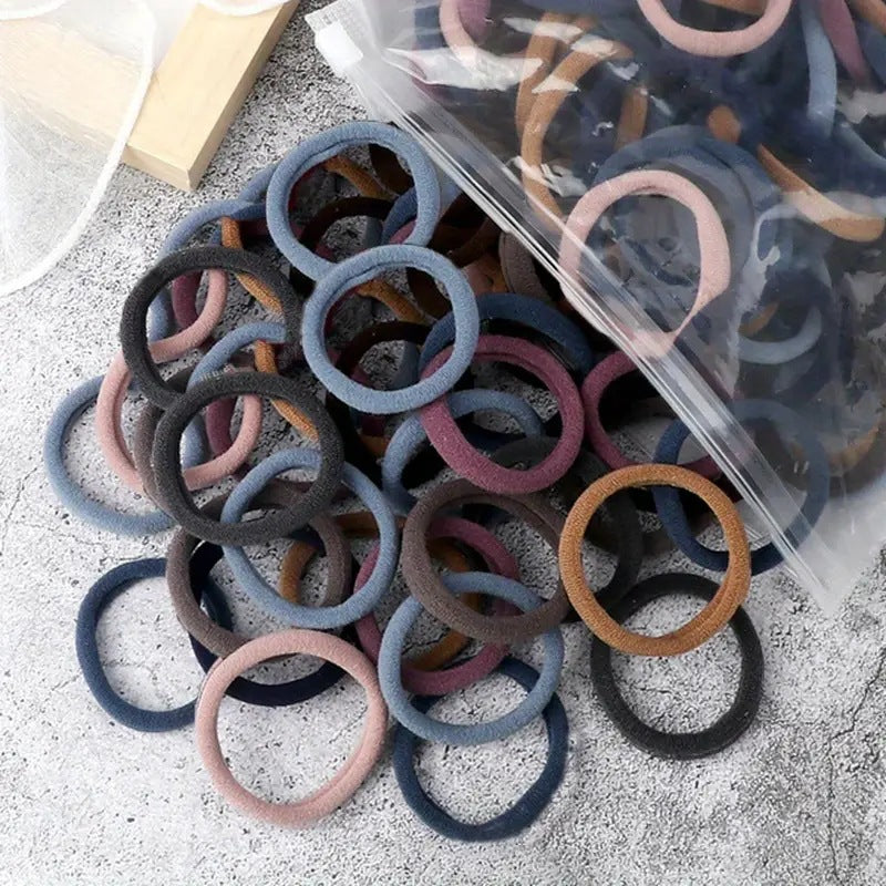 our-color hair ties pack of 25(neutral colors)