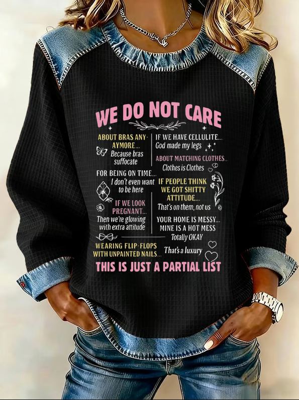 Retro Funny Proud Member Of Club We Do Not Care Menopause Perimenopause Print Sweatshirt