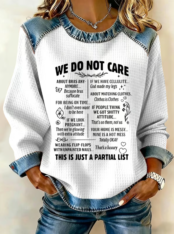 Retro Funny Proud Member Of Club We Do Not Care Menopause Perimenopause Print Sweatshirt