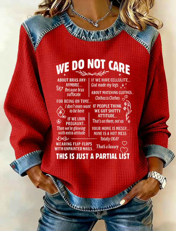Retro Funny Proud Member Of Club We Do Not Care Menopause Perimenopause Print Sweatshirt