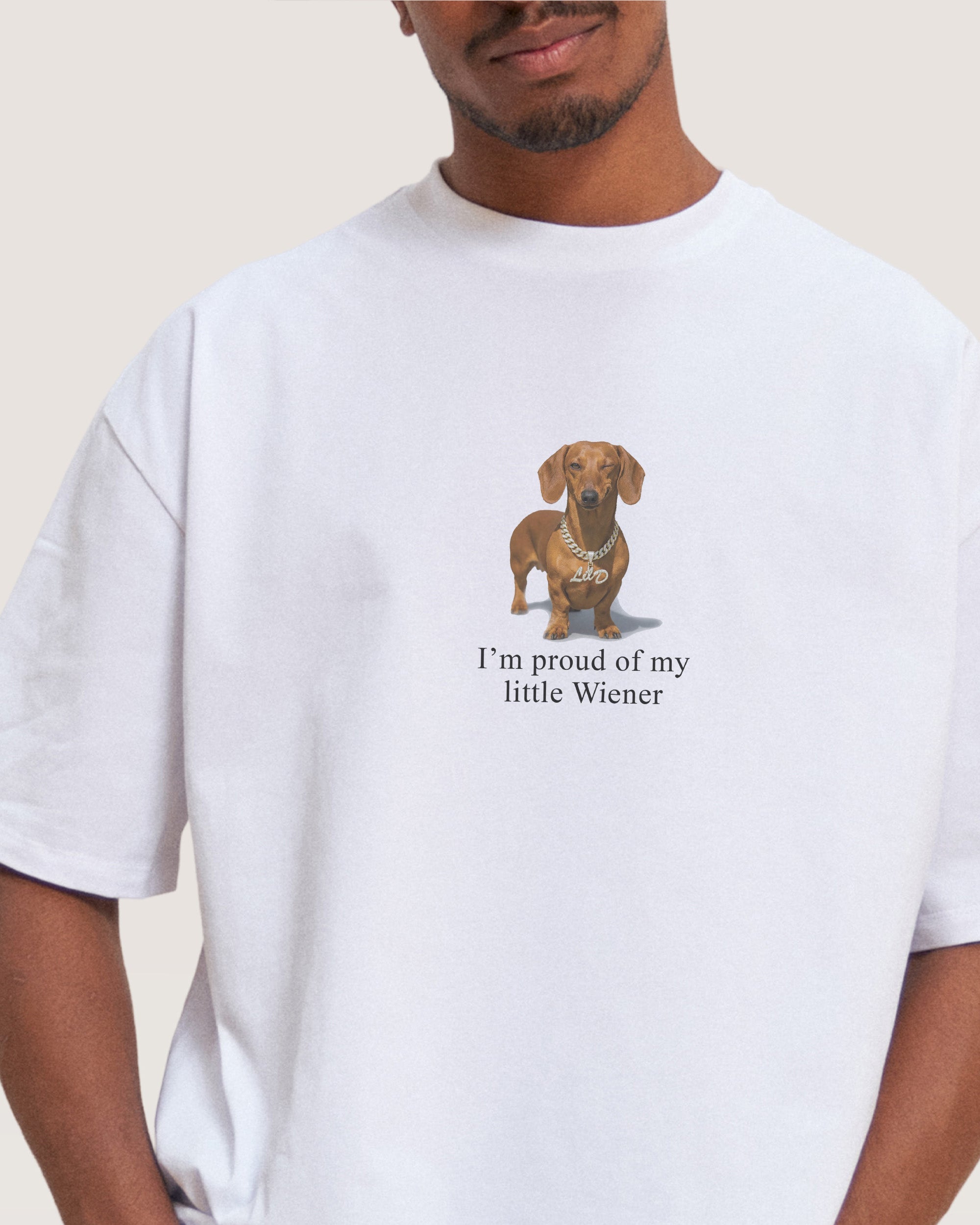 Unisex Little Wiener Oversized Tee