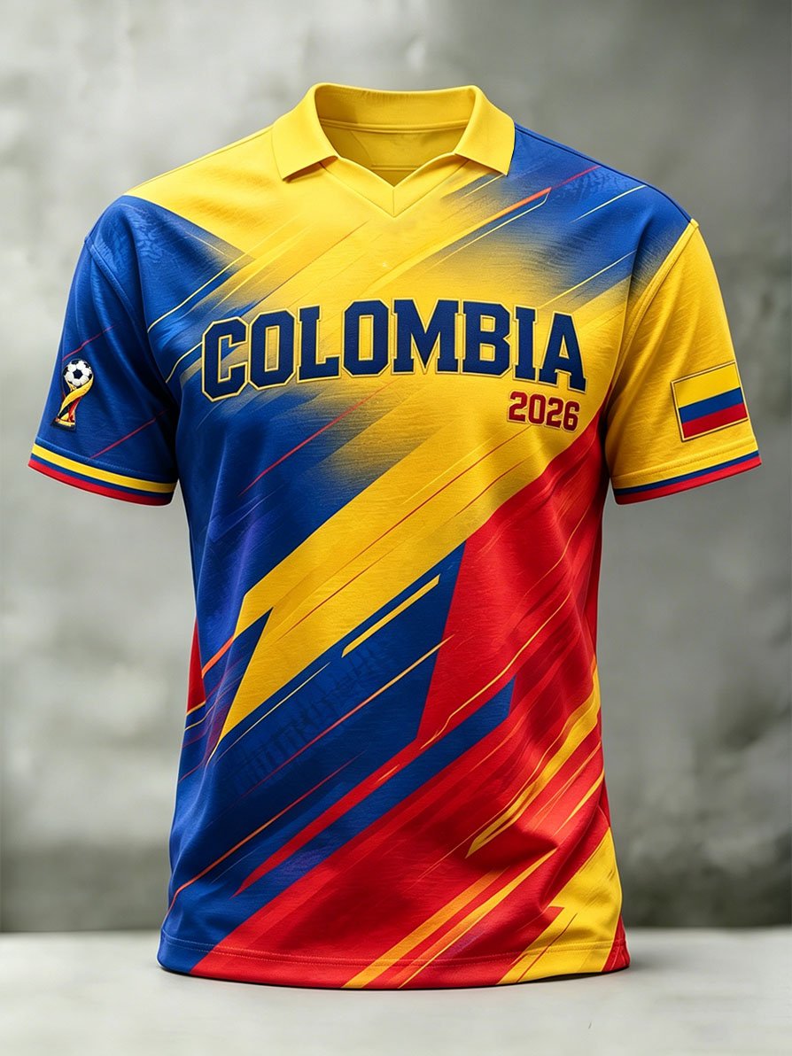 Men's Colombia Football Fan T-Shirt