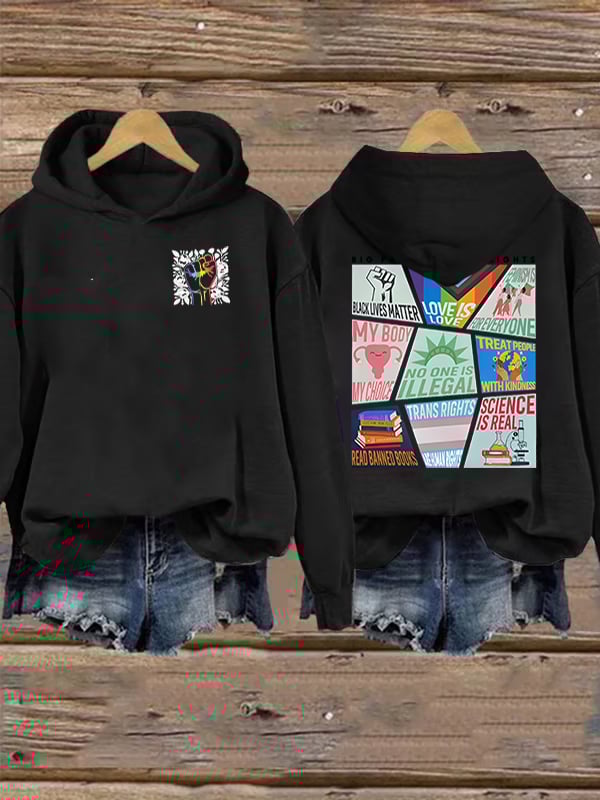 Women's speaks my beliefs Print Hoodie