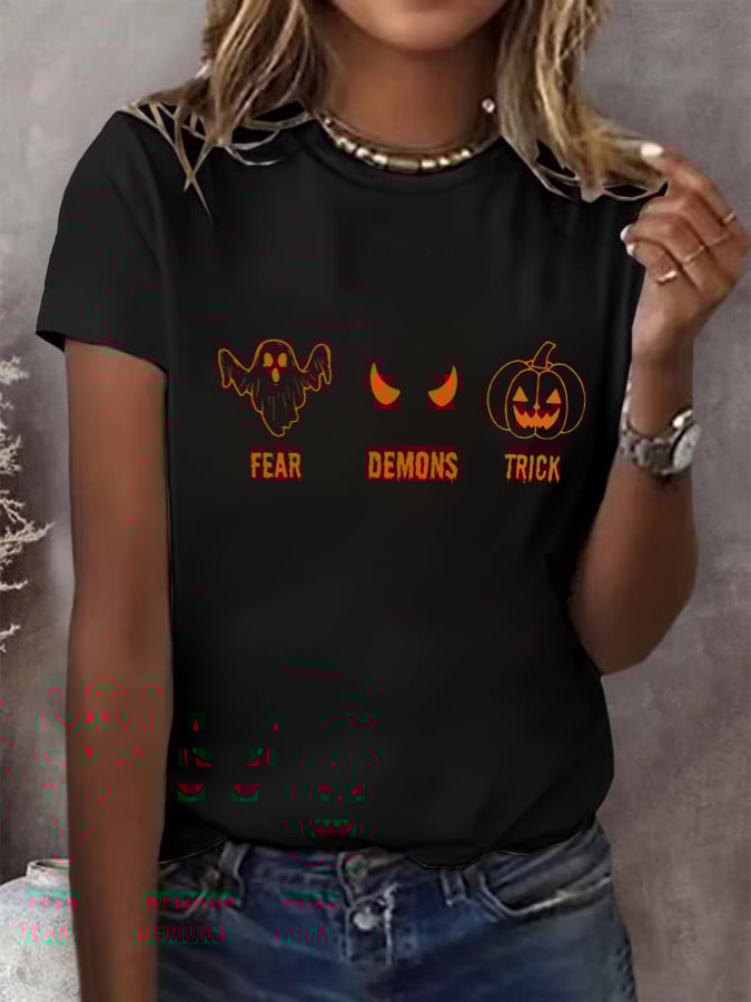 Women's Halloween FDT Print T-Shirt