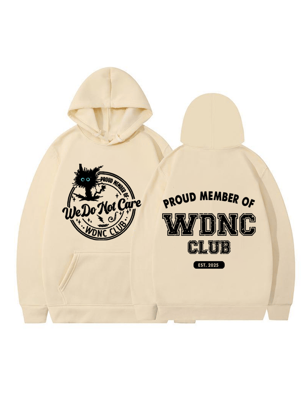 Women's Retro Fun We Don't Care About Menopause Perimenopause Printed Hooded Sweatshirt