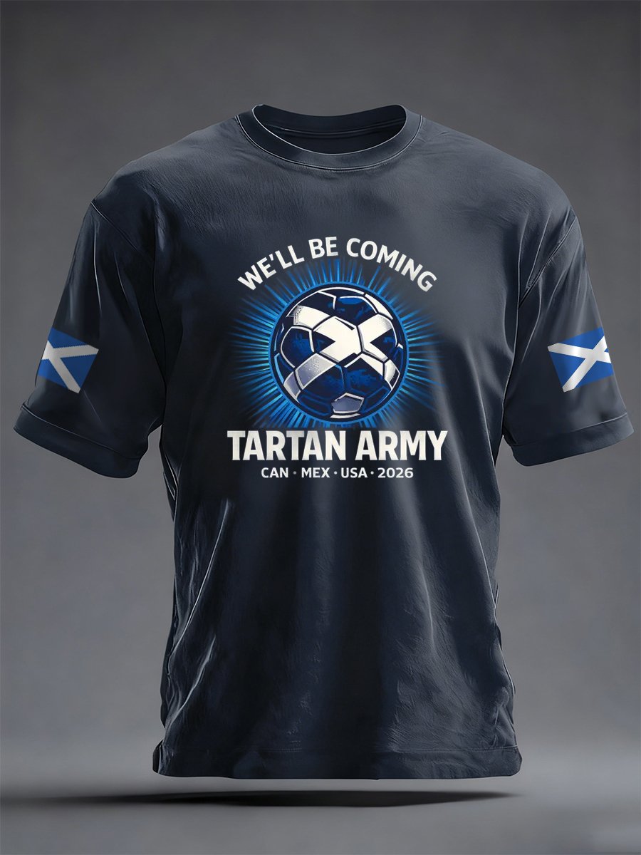Men's Scottish football enthusiasts Print T-shirt