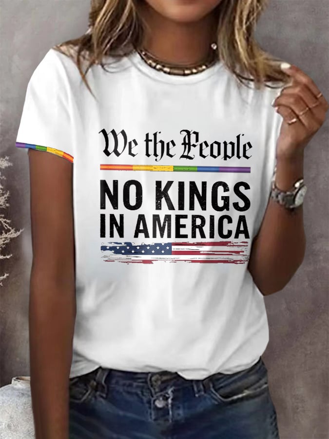 Women's Casual Proud Reject King Printed T-shirt