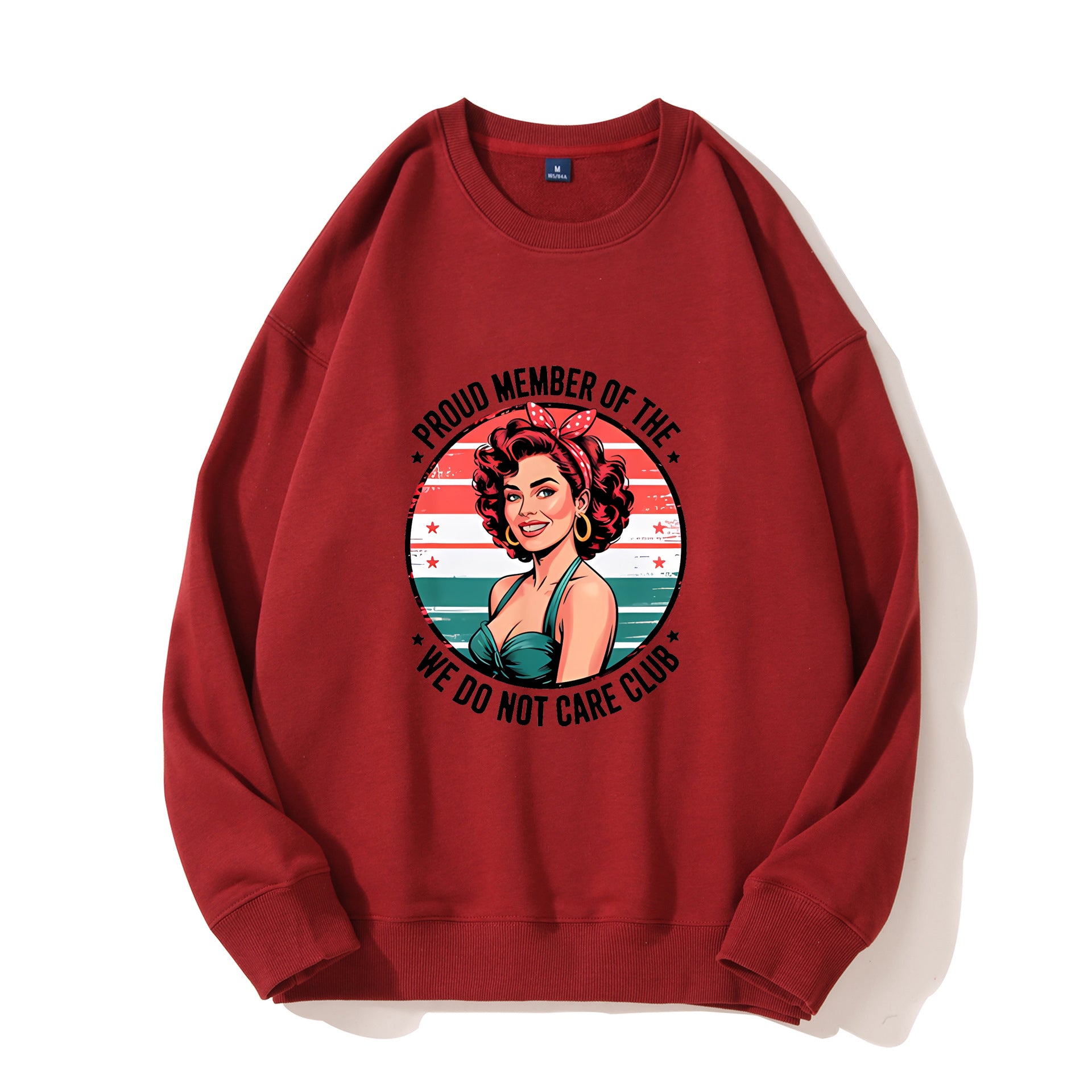 Women's Retro Fun We Don't Care About Menopause/Perimenopause Printed Sweatshirt