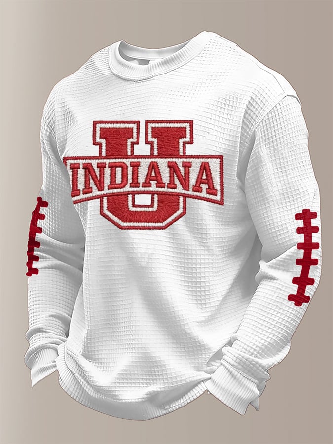 Men's Football Print Waffle T-Shirt