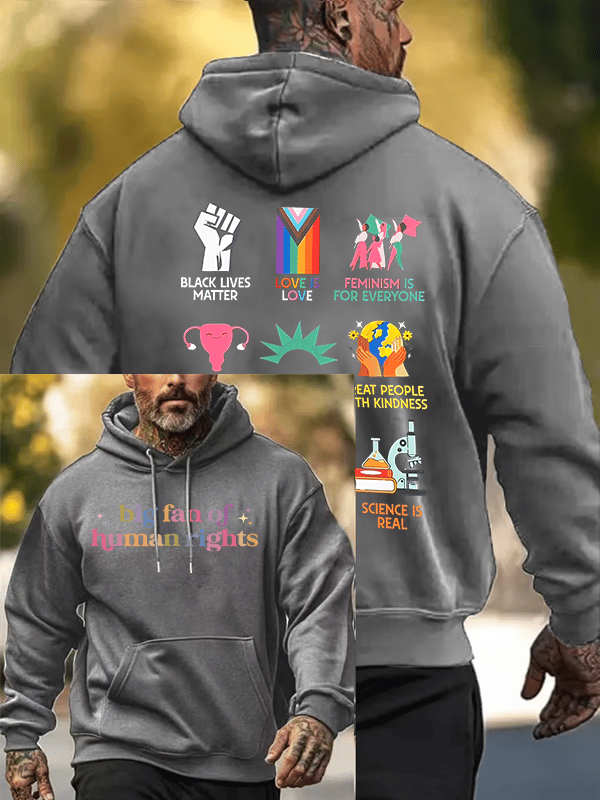 Men's staunch supporter of human rights Hoodie